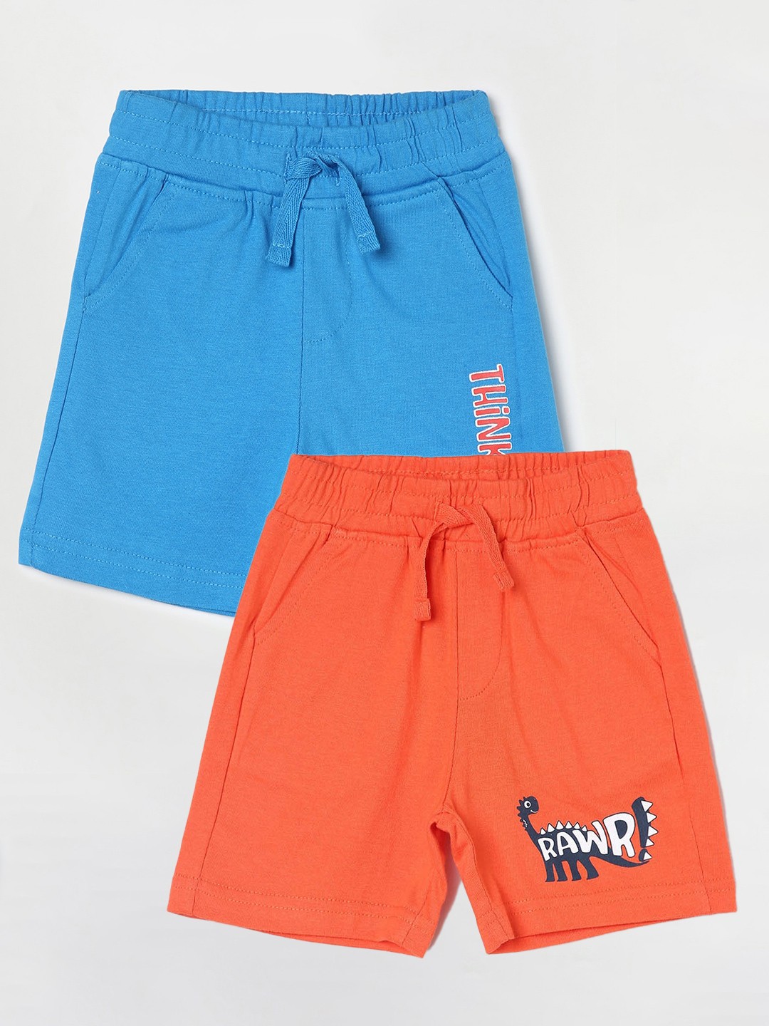 

Juniors by Lifestyle Pack Of 2 Boys Cotton Shorts, Coral