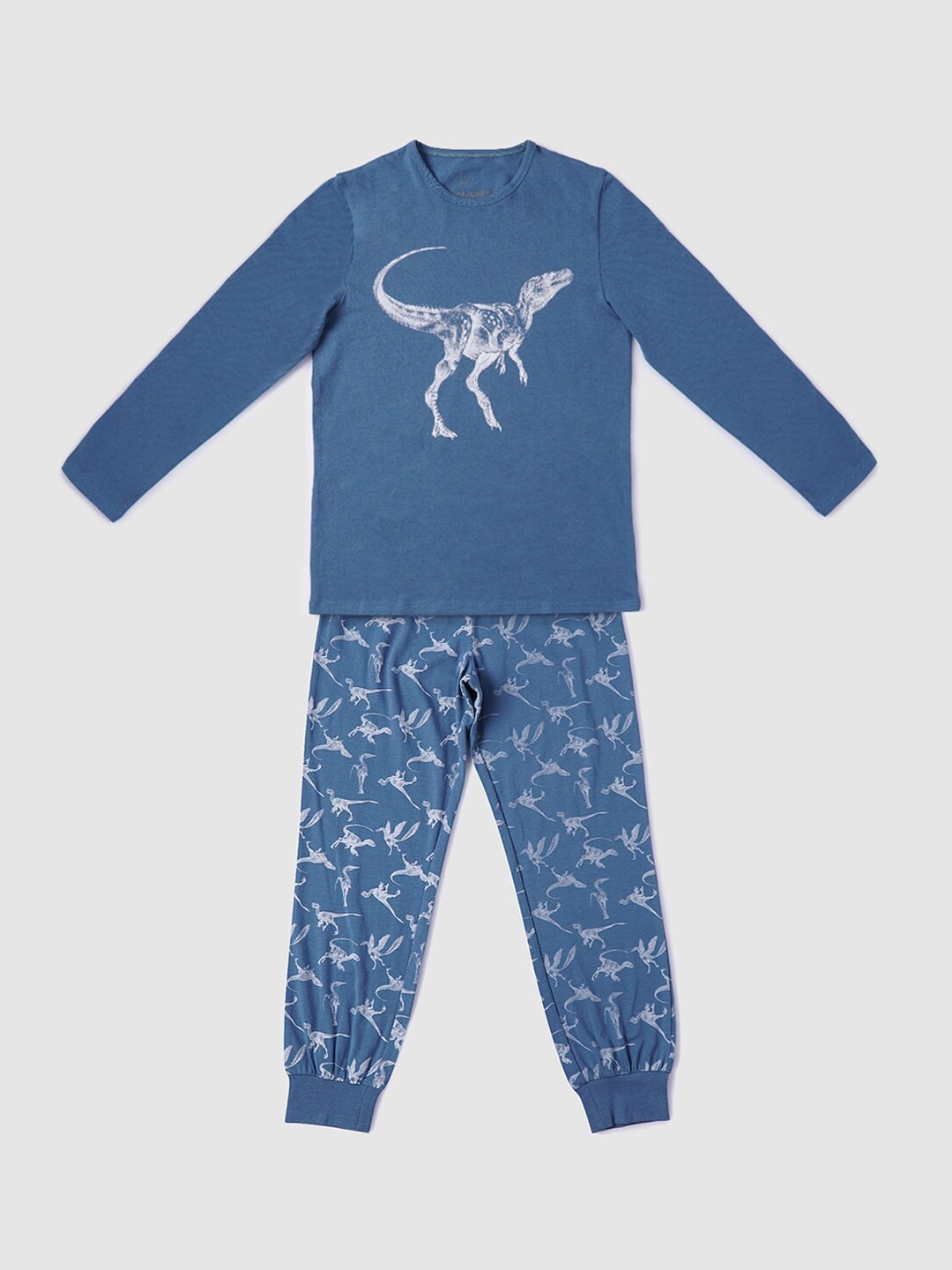 

Jack & Jones Junior Boys Graphic Printed Night suit, Teal
