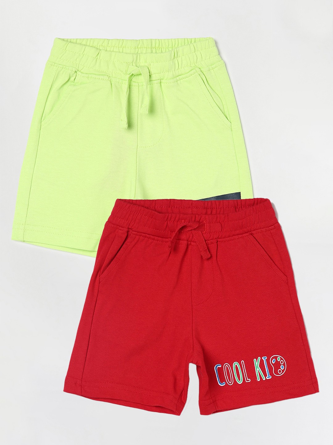 

Juniors by Lifestyle Pack Of 2 Boys Cotton Shorts, Red