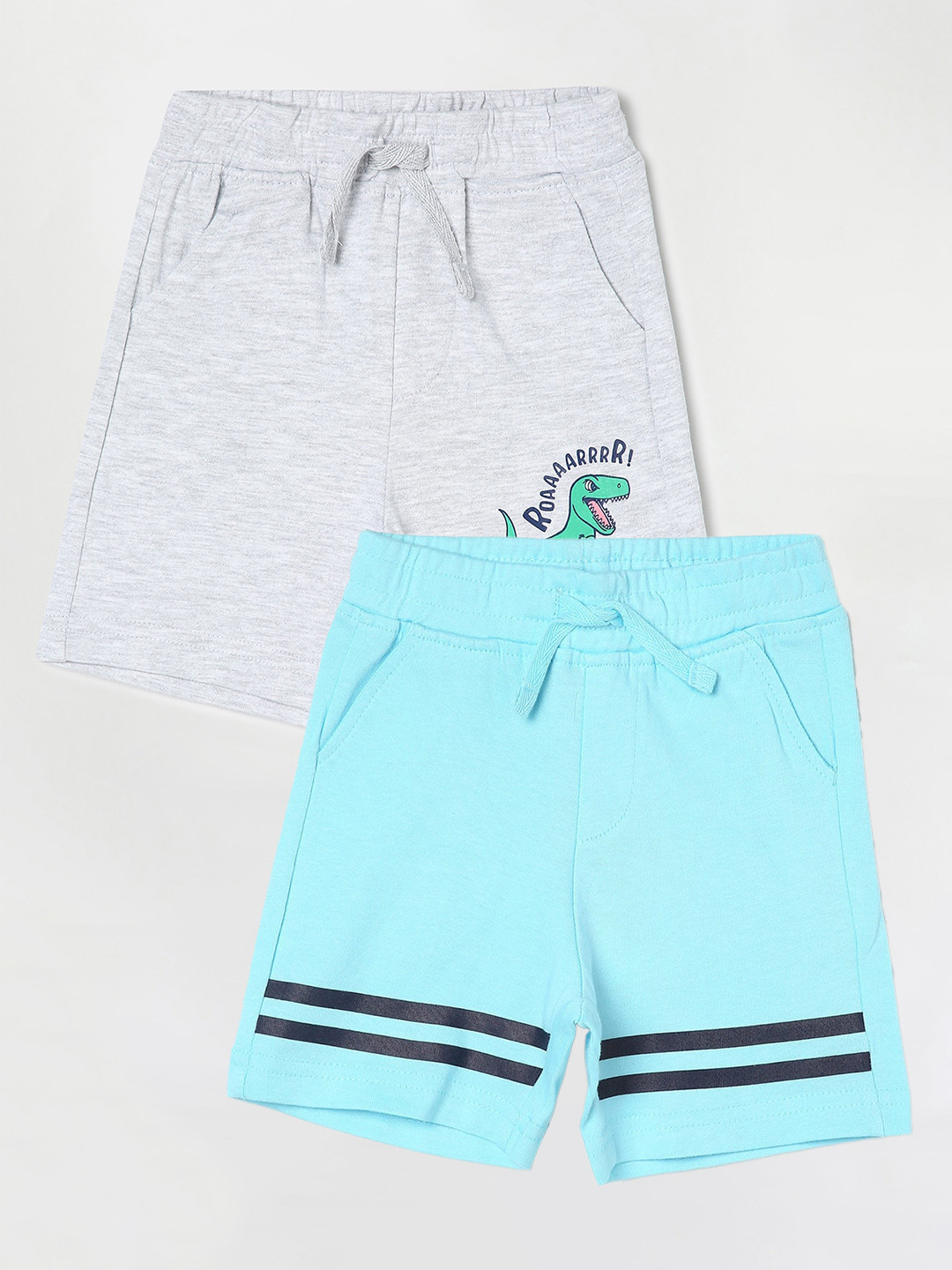 

Juniors by Lifestyle Pack Of 2 Boys Cotton Shorts, Blue