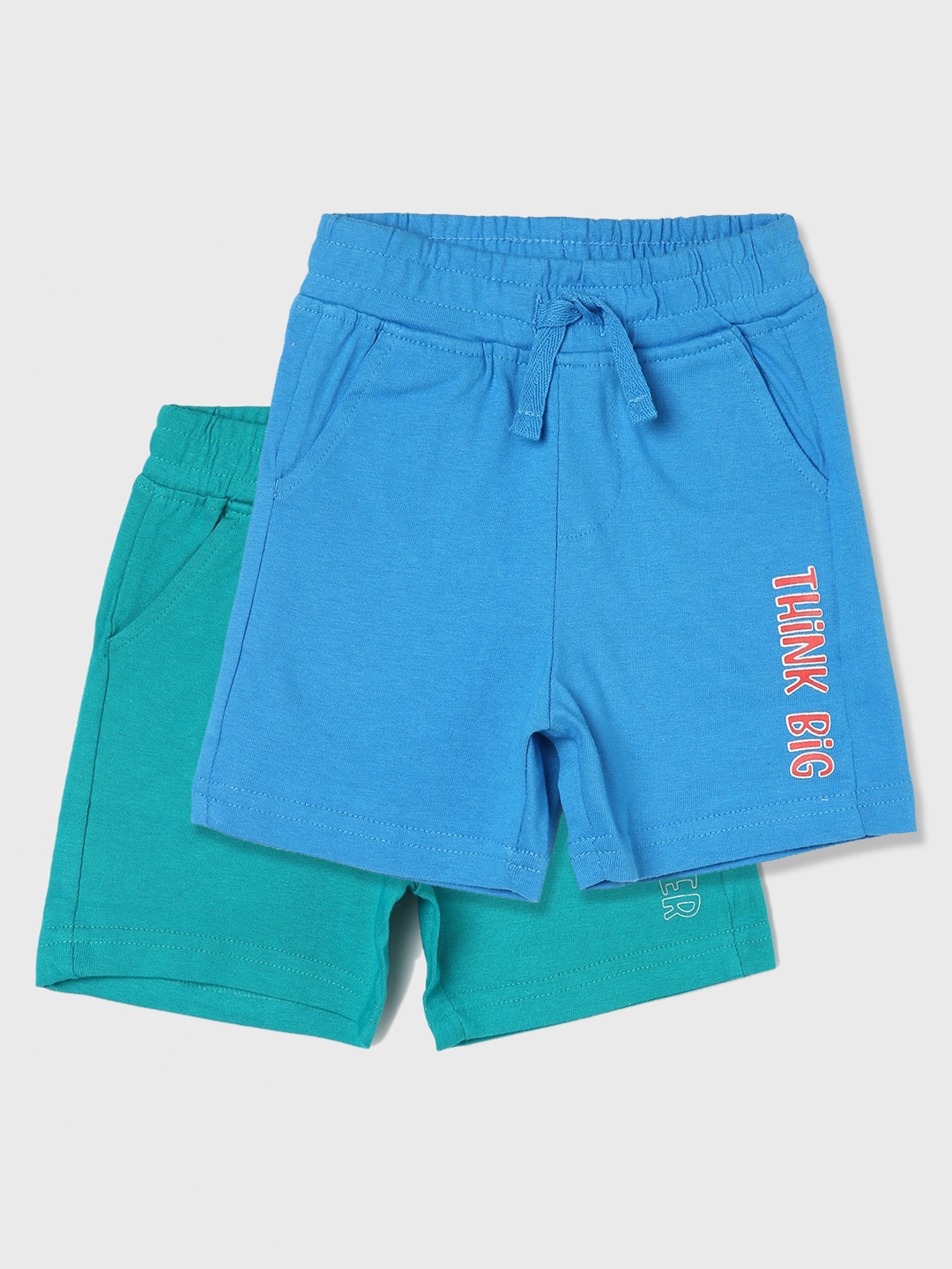 

Juniors by Lifestyle Boys Pack Of 2 Mid-Rise Cotton Shorts, Blue