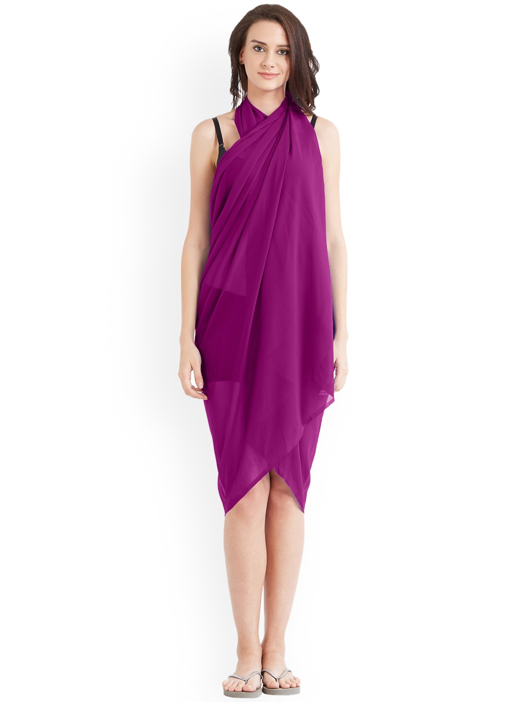 

MIRCHI FASHION Women Swimwear Cover Up Sarong, Purple