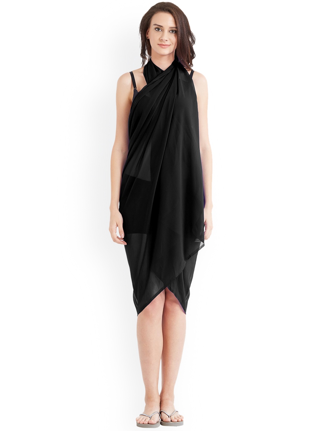 

MIRCHI FASHION Women Swimwear Cover Up Sarong, Black