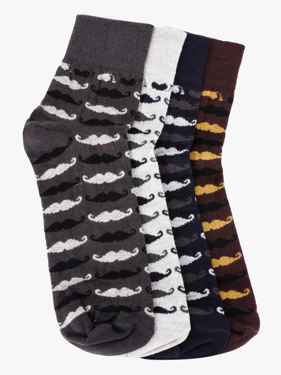 

BuckleUp Pack of 4 Socks, Multi