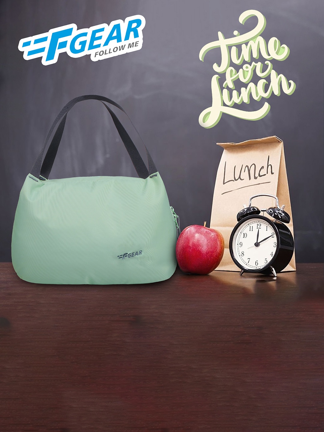 

F Gear Solid Lunch Bag, Green
