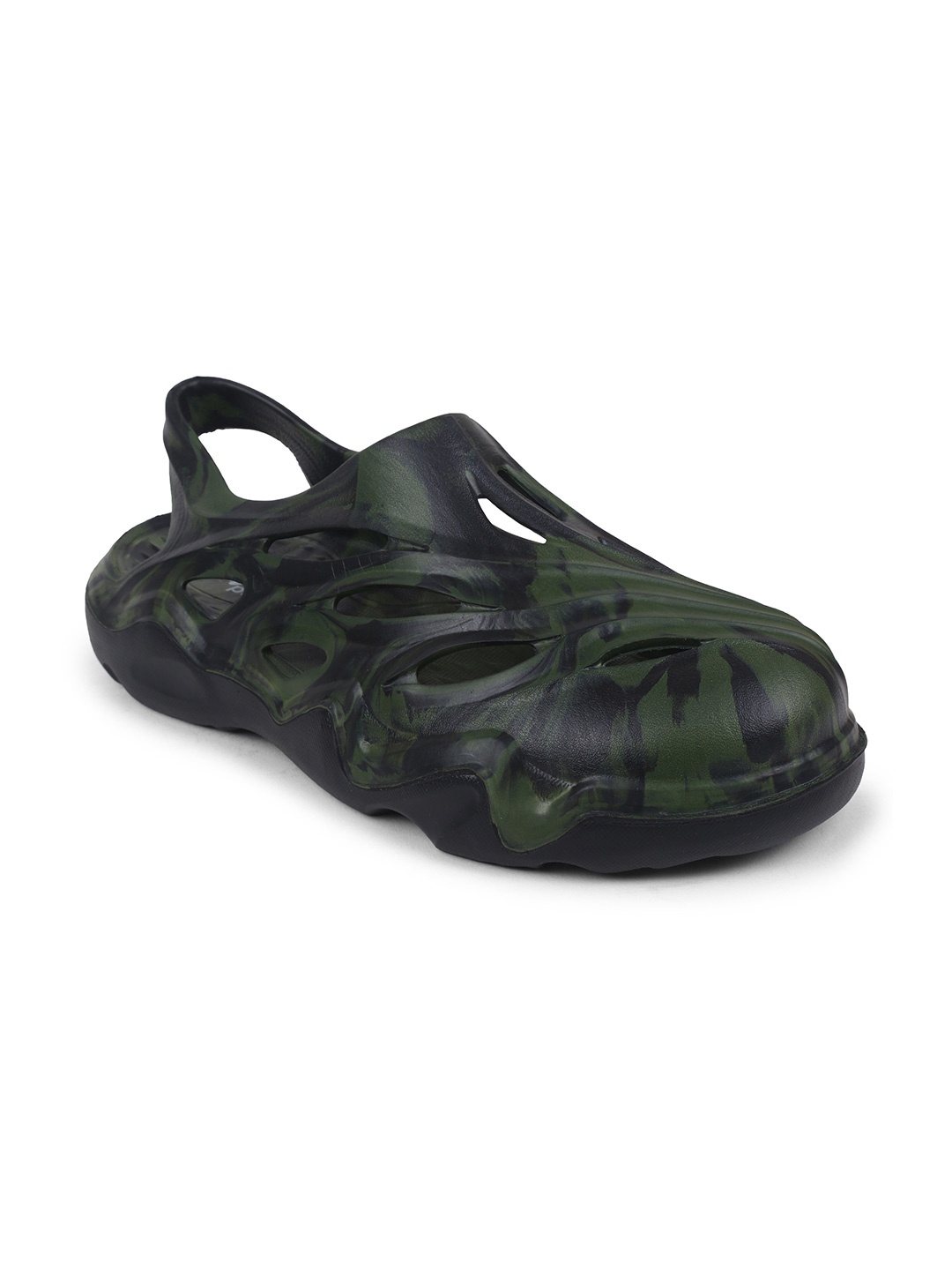 

Action EVA Flotter Men Camouflage Printed Rubber Clogs, Olive