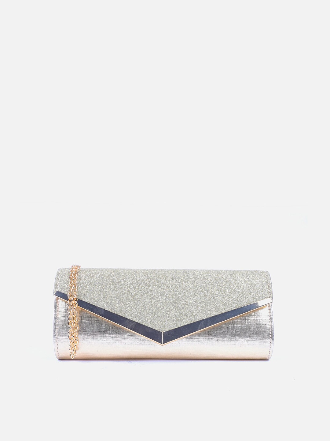 

Carlton London Embellished Purse Clutch With Shoulder Strap, Silver