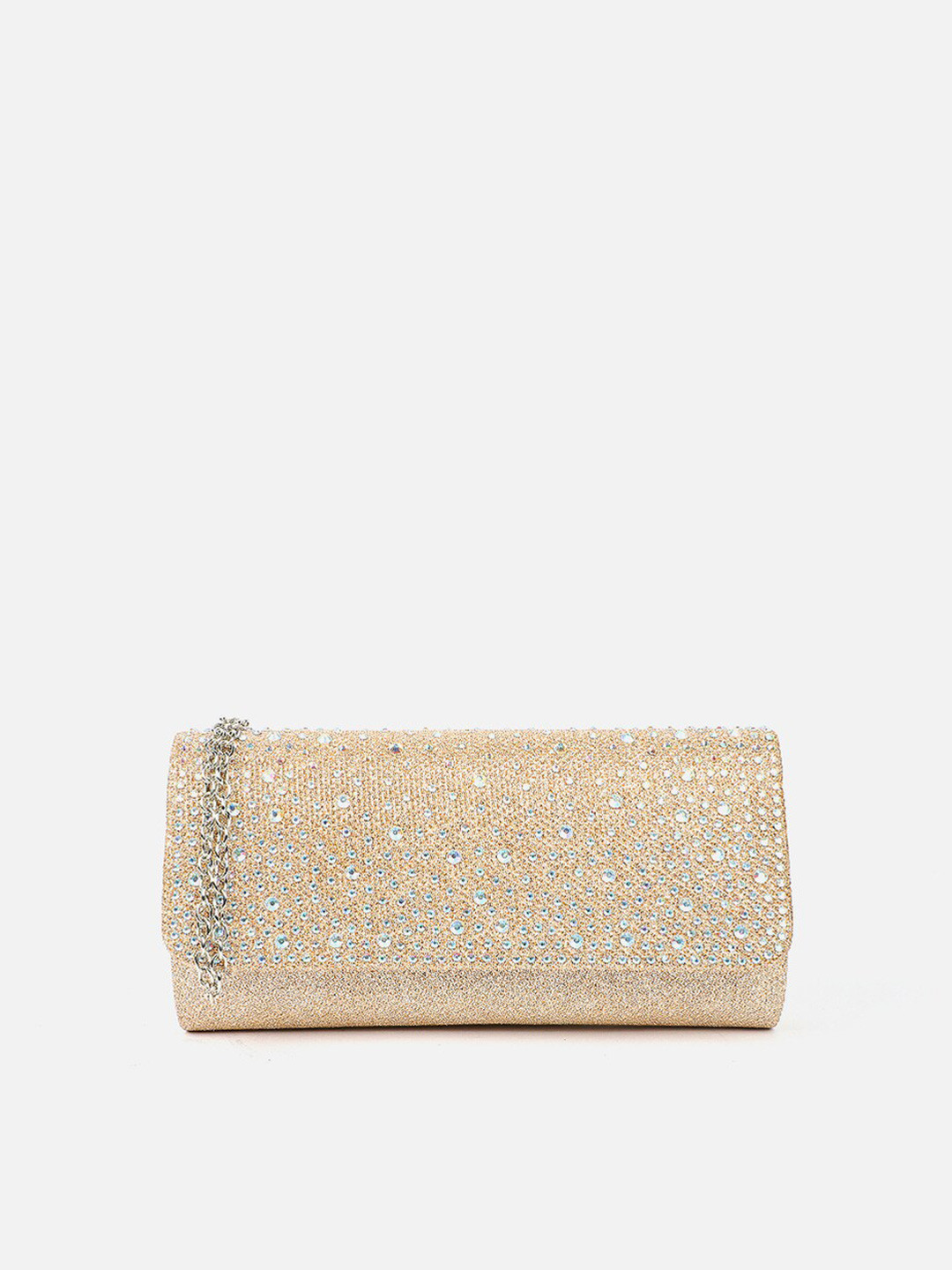

Carlton London Embellished Purse Clutch With Shoulder Strap, Rose gold