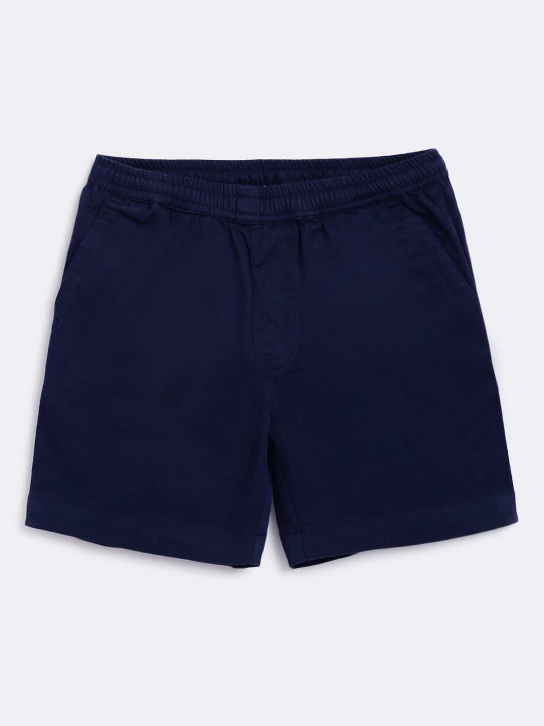 

Campana Boys Mid-Rise Cotton Twill Shorts, Navy blue