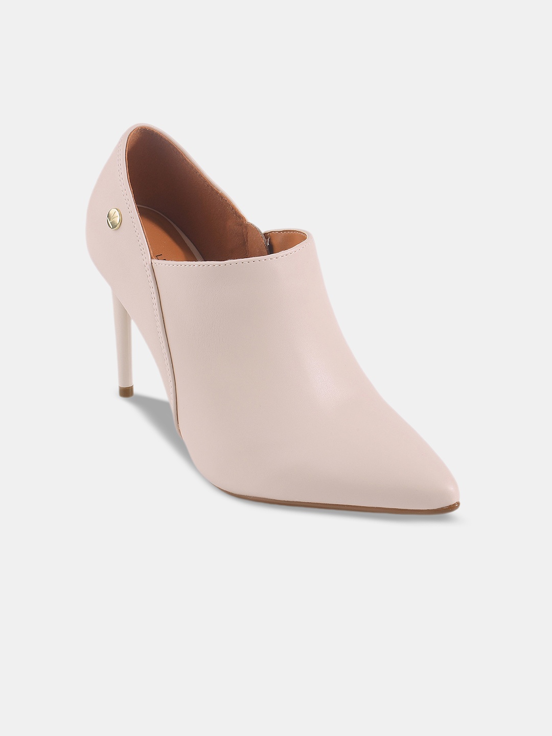 

LEMON & PEPPER Pointed Toe Stiletto Pumps, Cream