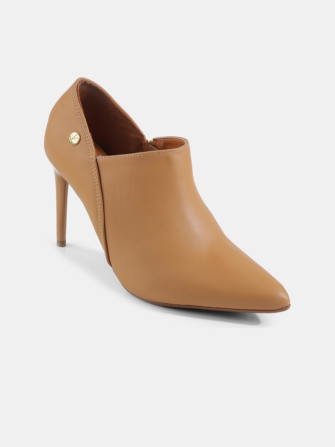 

LEMON & PEPPER Pointed Toe Stiletto Pumps, Tan