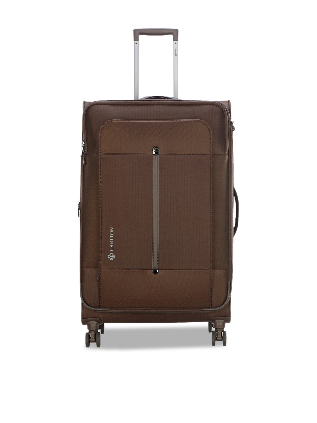 

CARLTON Soft-Sided 360-Degree Rotation Large Trolley Suitcase, Brown