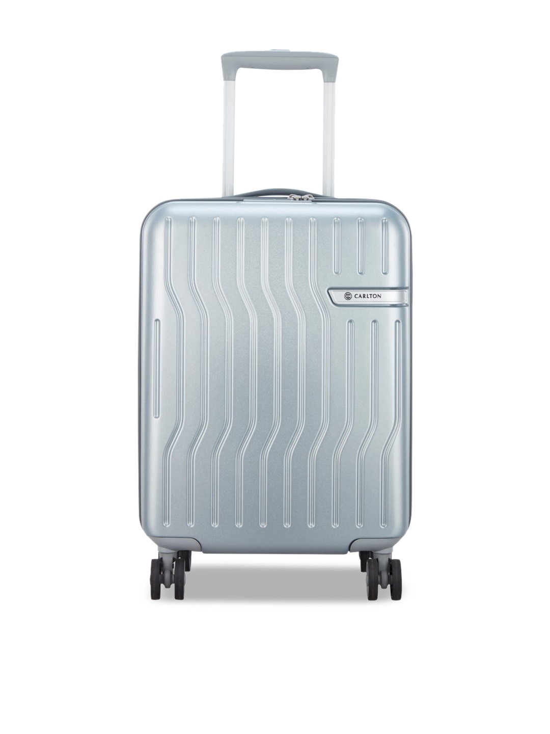 

CARLTON Hard-Sided 360-Degree Rotation Cabin Trolley Suitcase, Silver