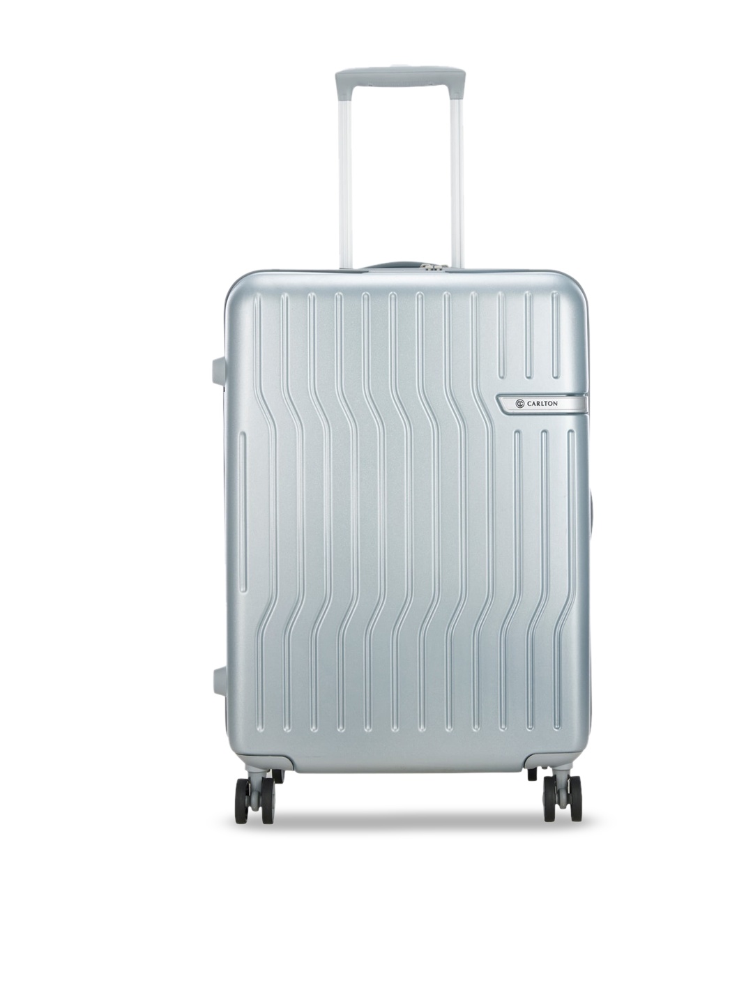 

CARLTON Hard Sided Medium Trolley Bag, Silver