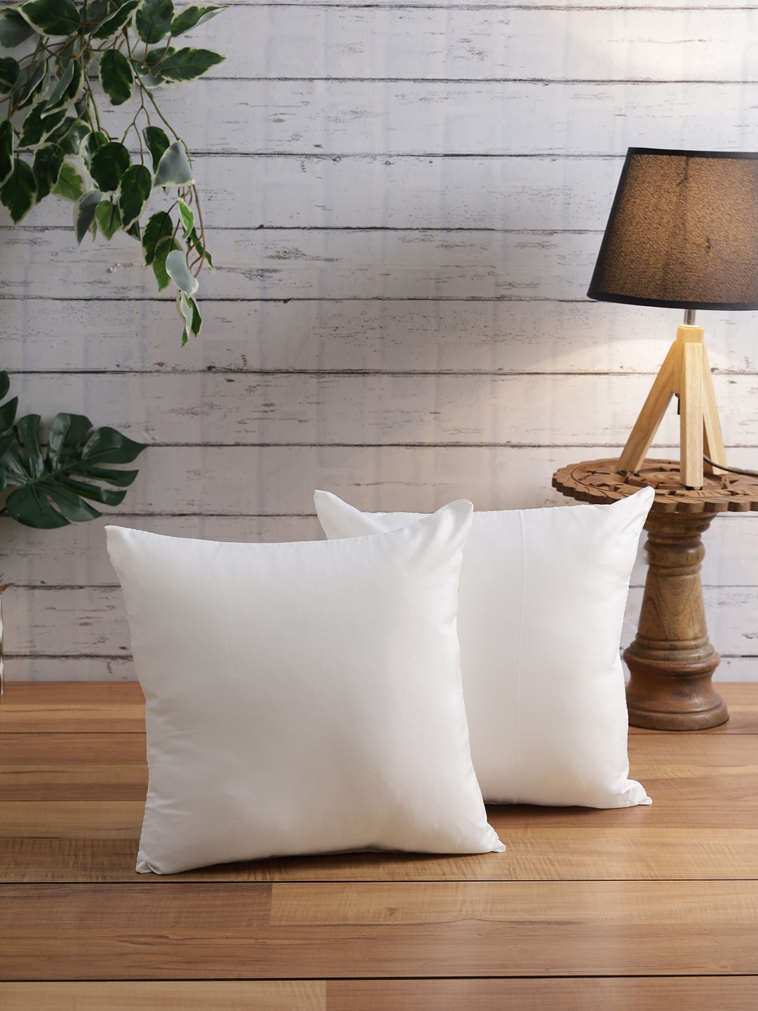 

ROMEE Set of 2 White Single Fibre 16" x 16" Square Cushions