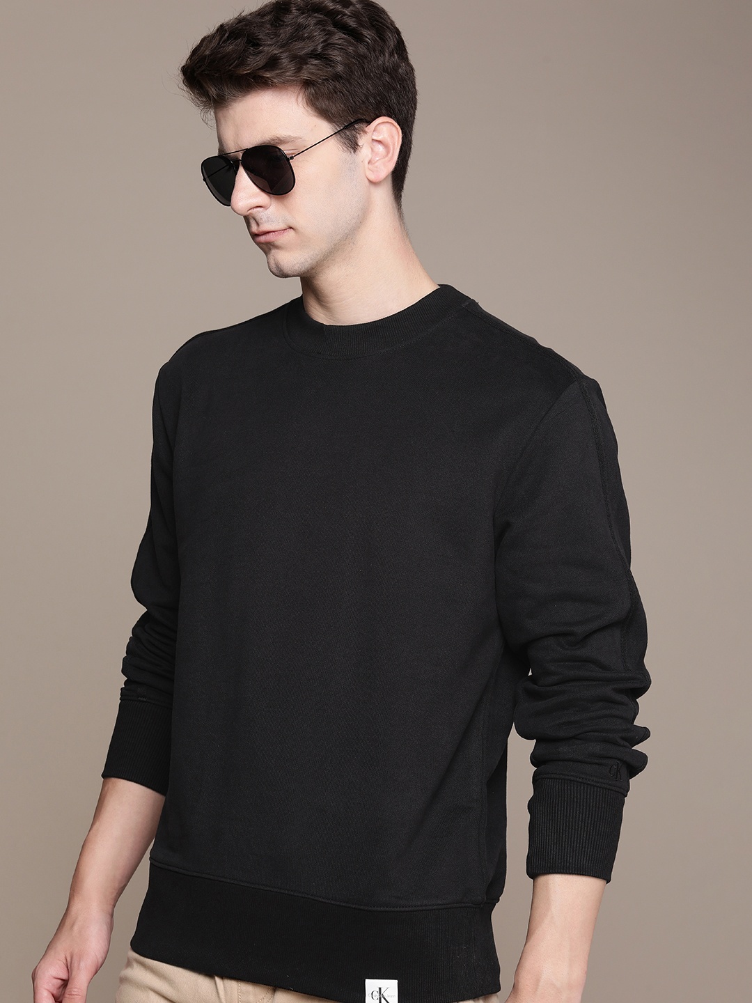 

Calvin Klein Jeans Round Neck Sweatshirt, Black