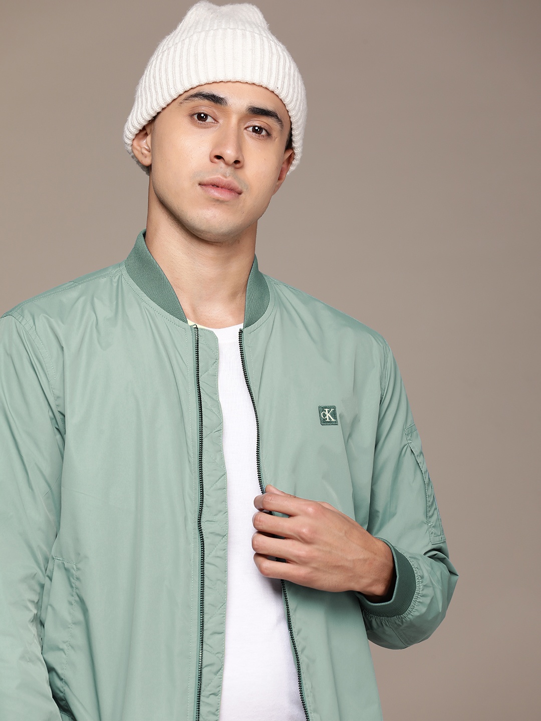 

Calvin Klein Jeans Solid Tailored Jacket, Green