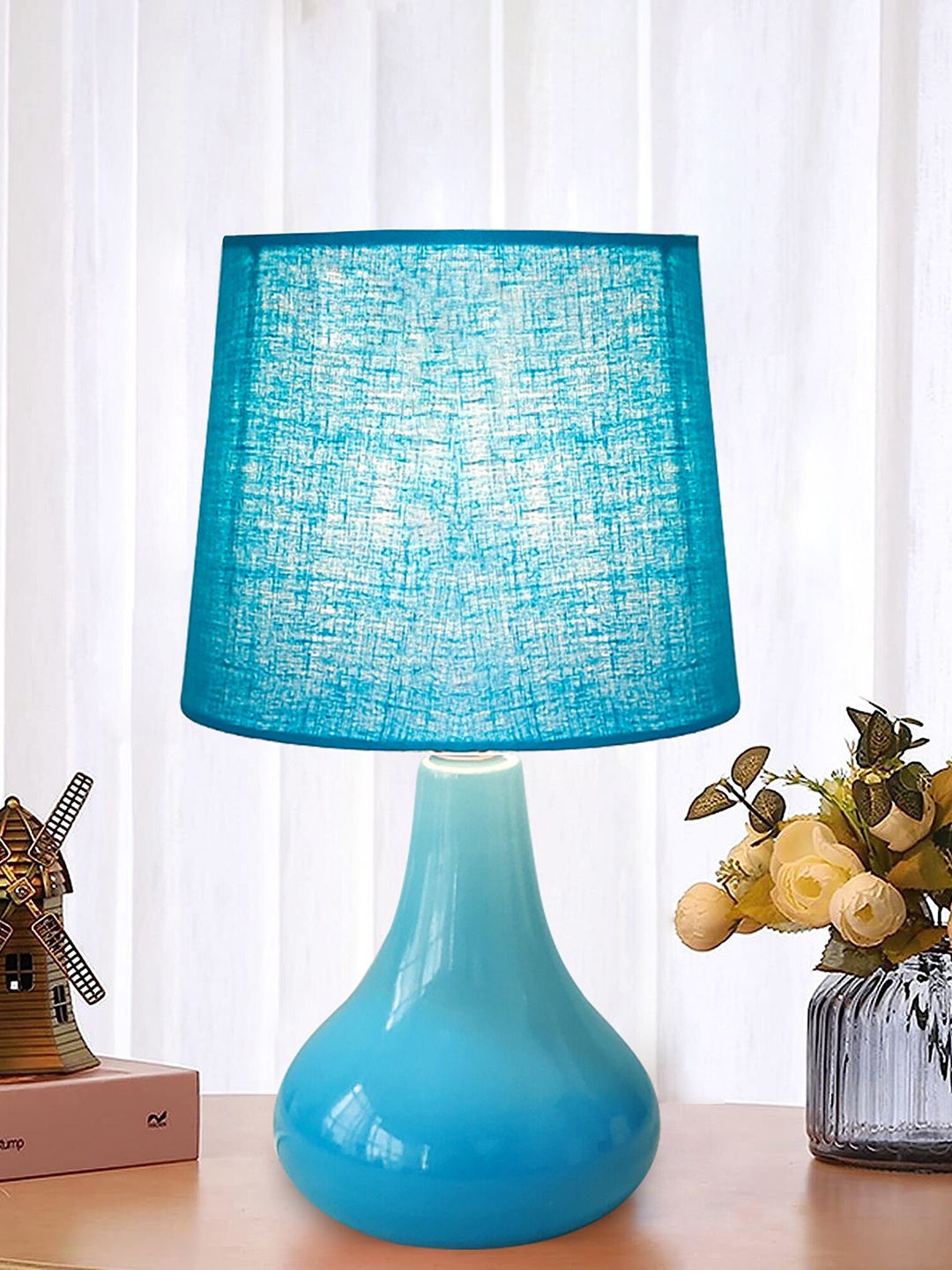 

Homesake Blue Ceramic Table Lamp