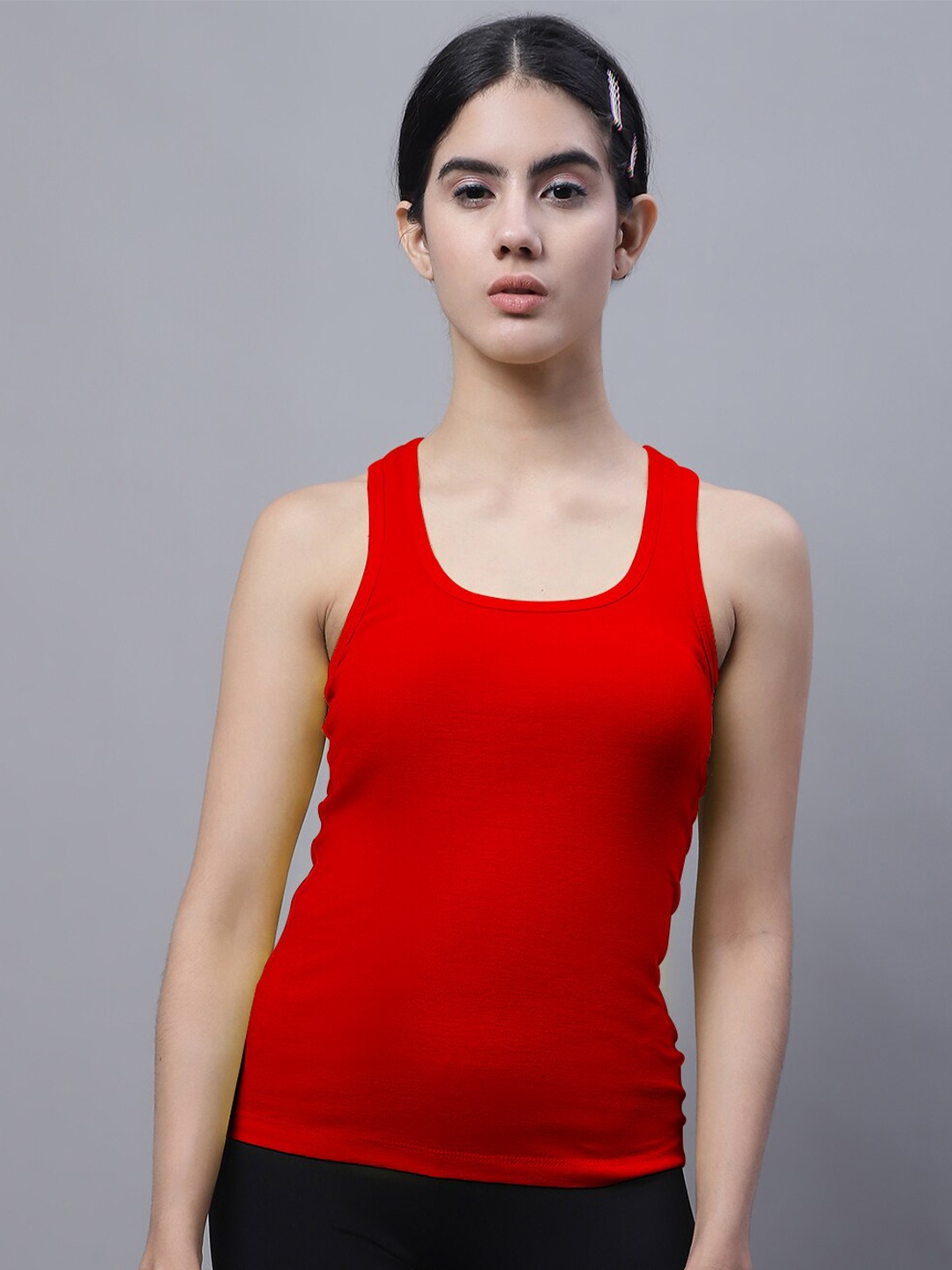 

FBAR Racerback Cotton Rib Tank Top, Red