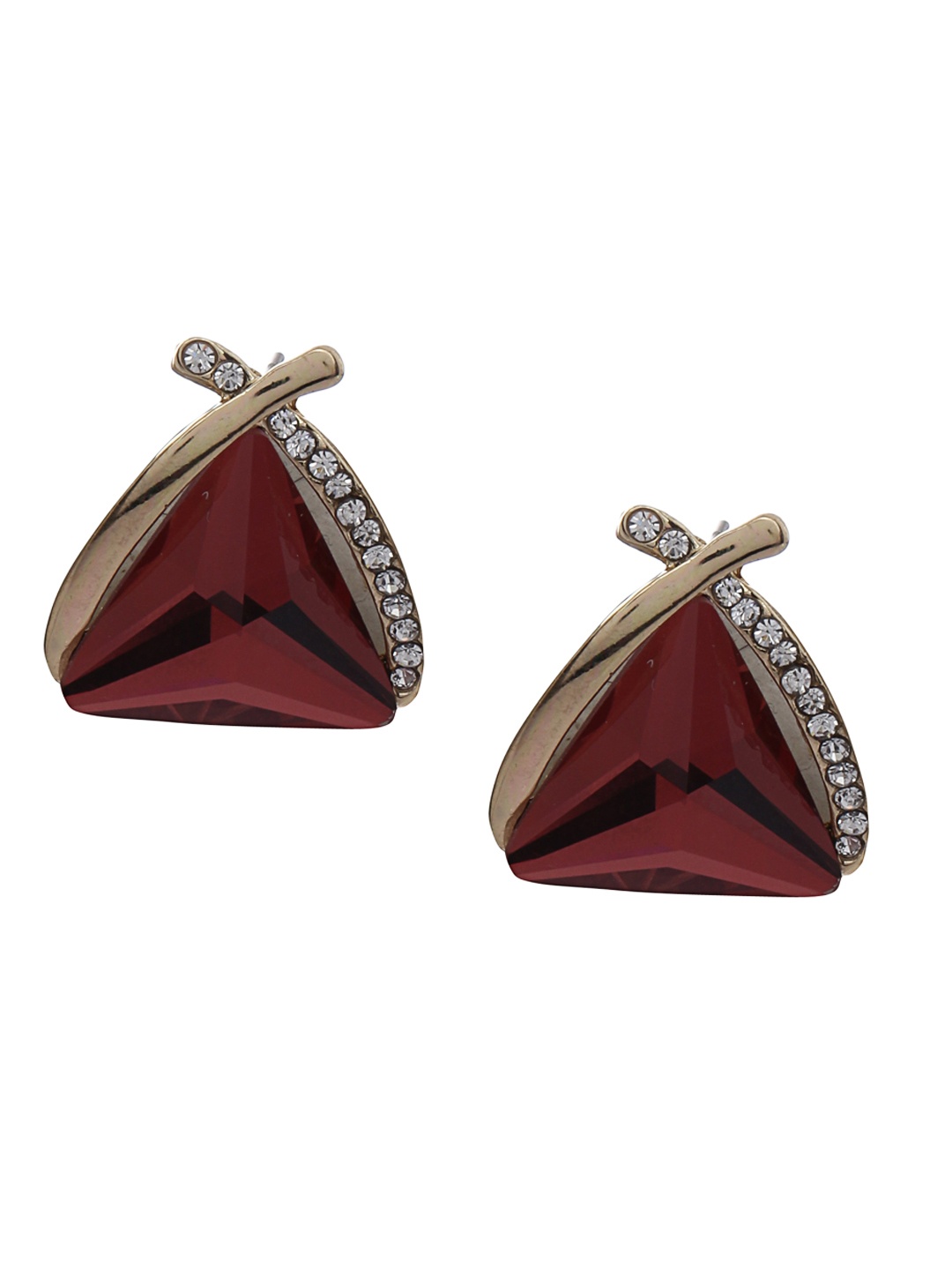 

Shining Diva Fashion Maroon Contemporary Studs