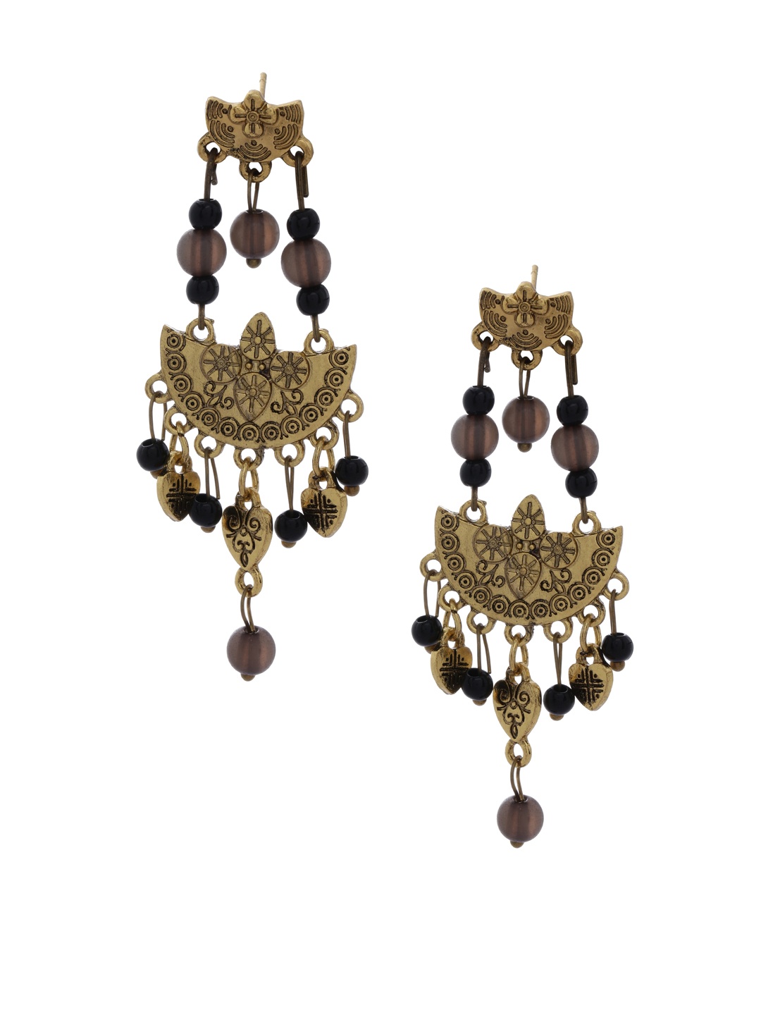 

Shining Diva Fashion Gold-Toned Contemporary Chandbalis