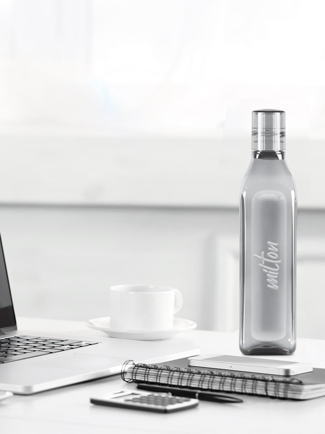 

Milton Grey Set of 4 Prive Pet Leak Proof Water Bottle- 1 Litres Each