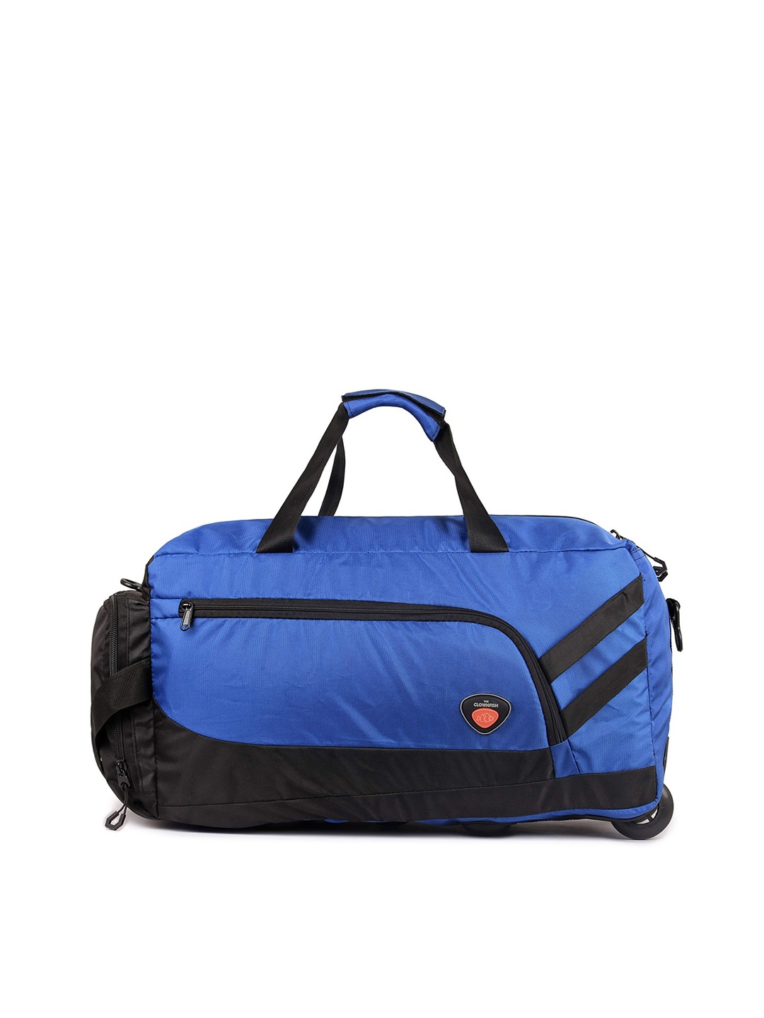 

THE CLOWNFISH Medium Lightweight Duffel Trolly Bag 35L, Blue