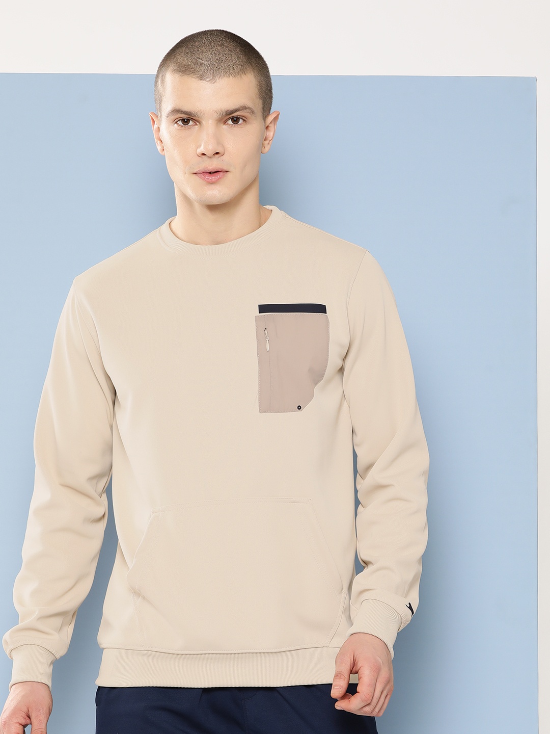

Slazenger Zip Pocket Detail Ultra-Dry Sweatshirt, Beige