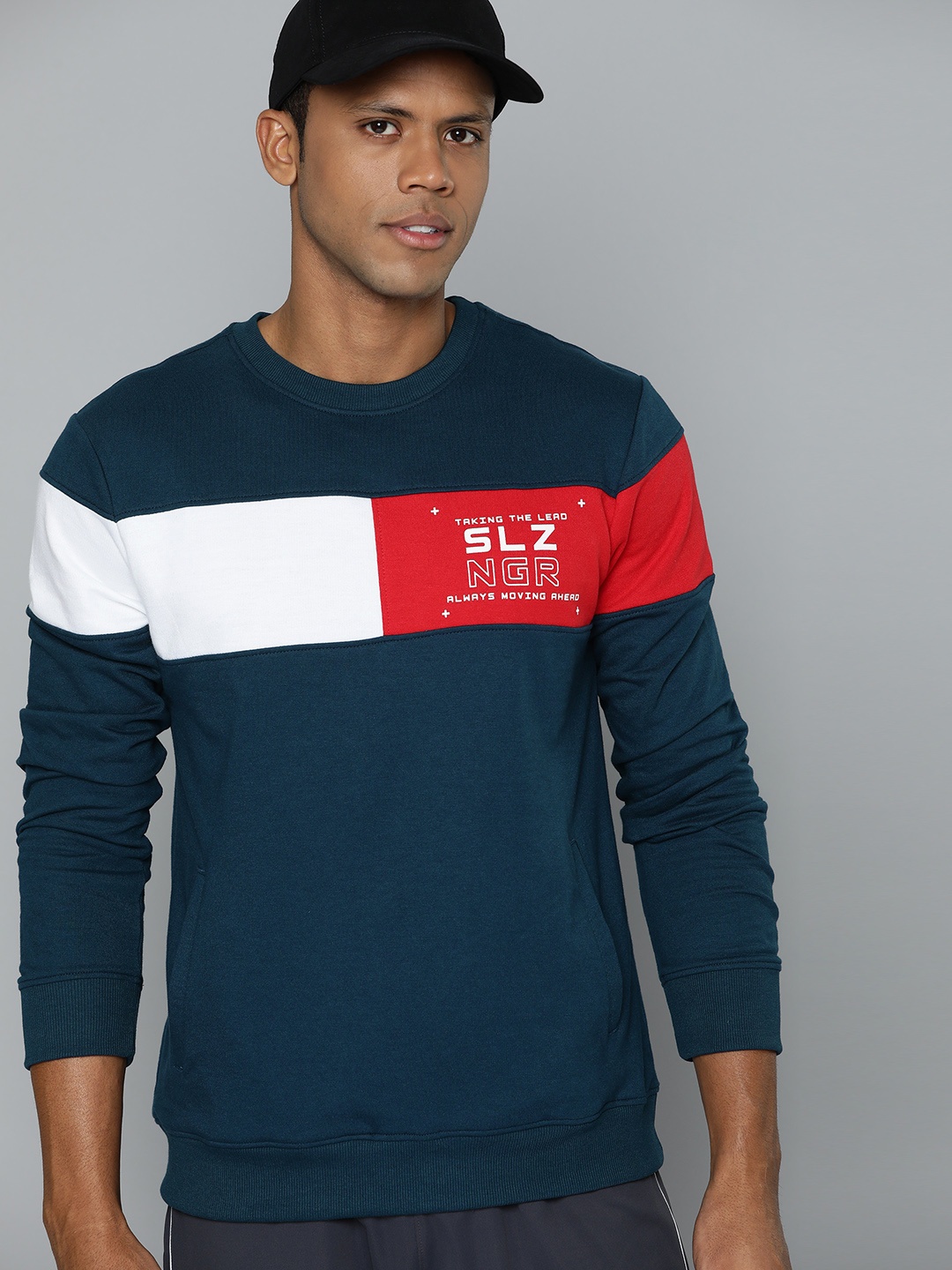 

Slazenger Striped Sweatshirt, Navy blue