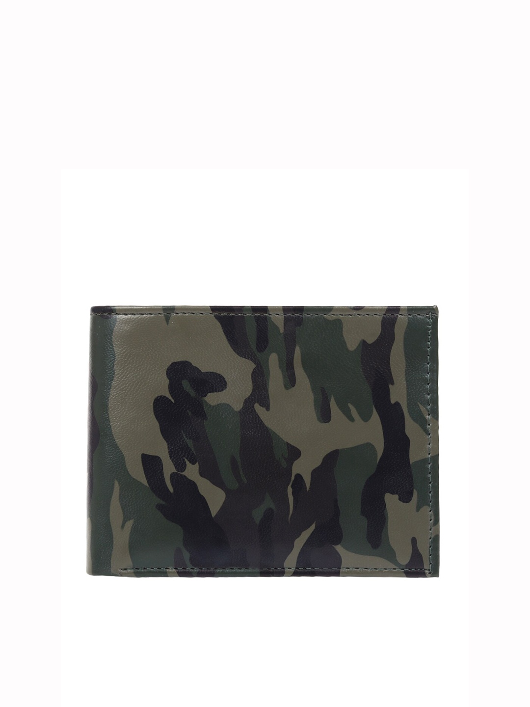 

WILD EDGE Camouflage Printed Two Fold Wallet, Green