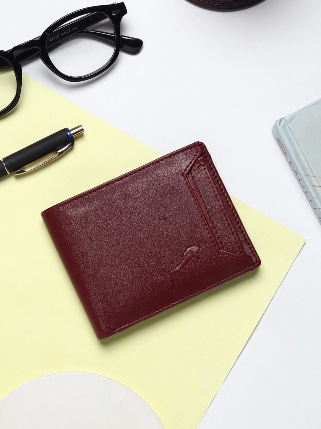 

WILD EDGE Unisex Two Fold Wallet, Fuchsia