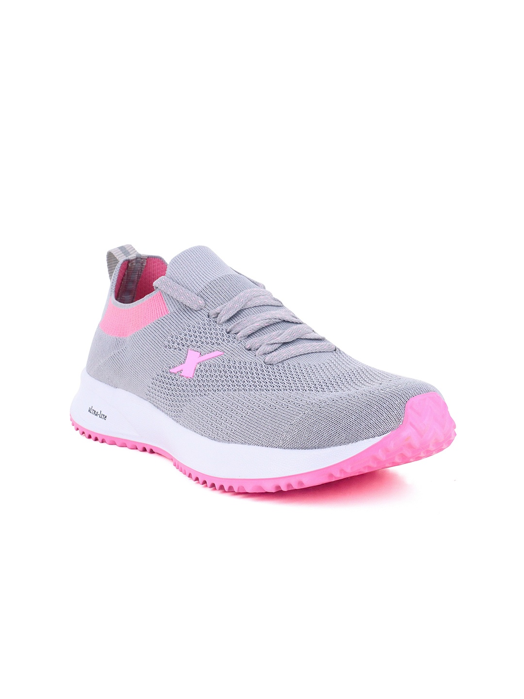 

Sparx Women Mesh Lace-Up Running Shoes, Grey