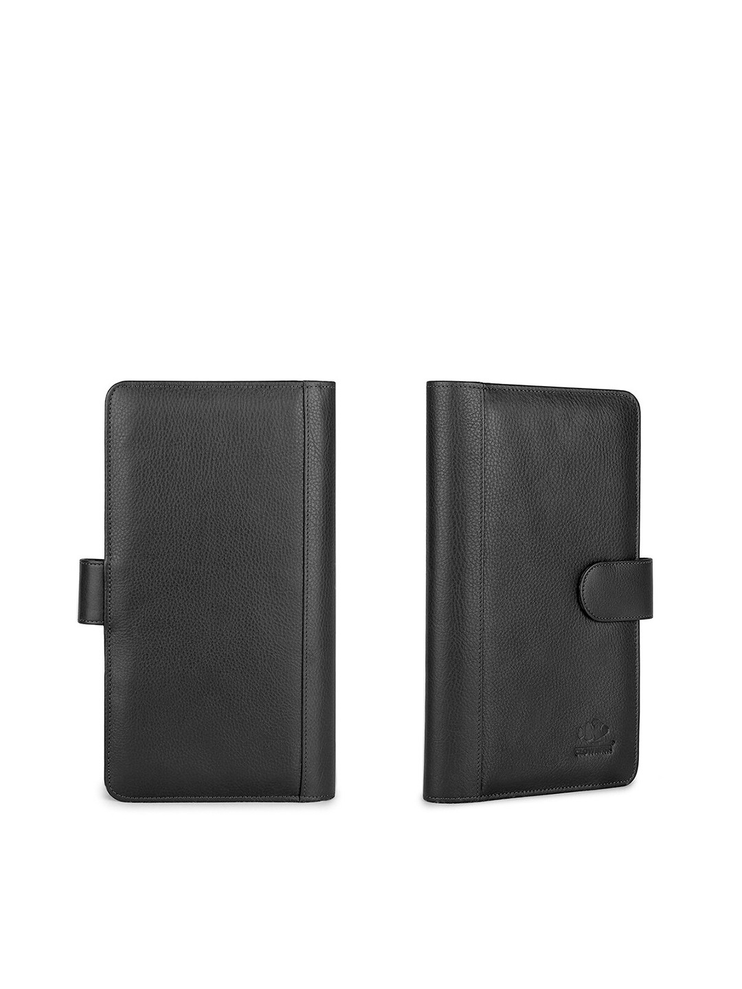 

THE CLOWNFISH Men Textured Passport Holder, Black