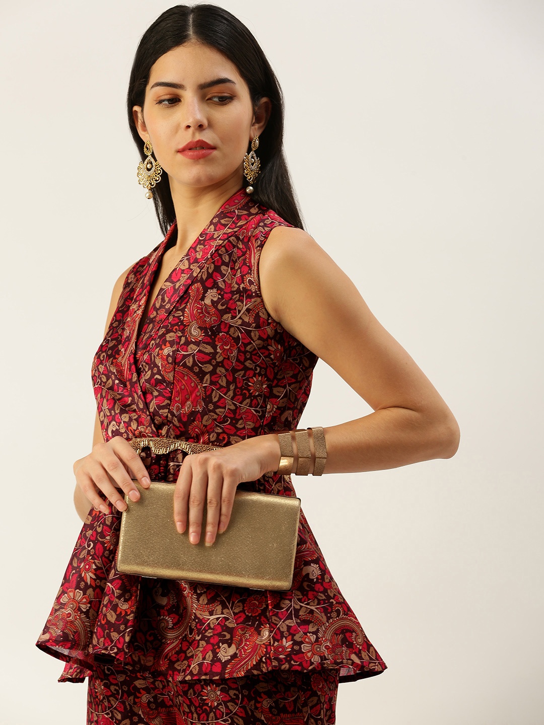

Ethnovog Ethnic Motifs Printed Ethnic Co-Ords, Multi