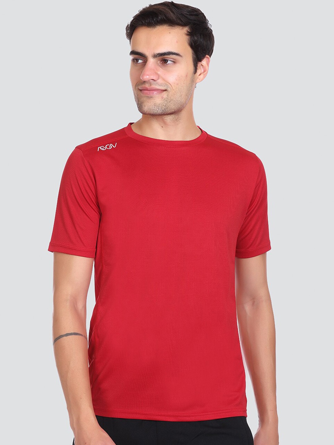 

AGON Round Neck Dri-FIT Sports T-shirt, Red