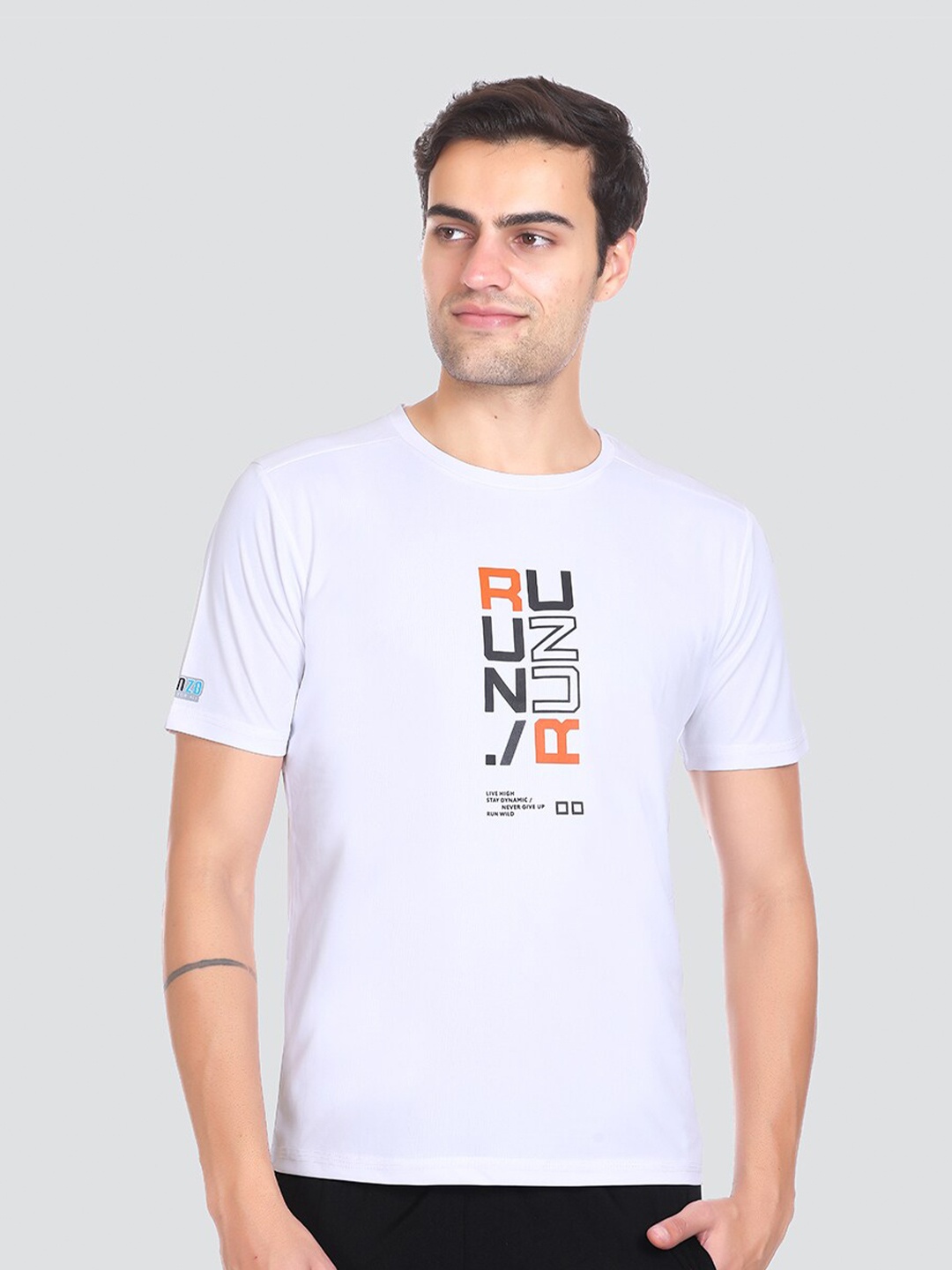 

AGON Typography Printed Dri-FIT T-shirt, White
