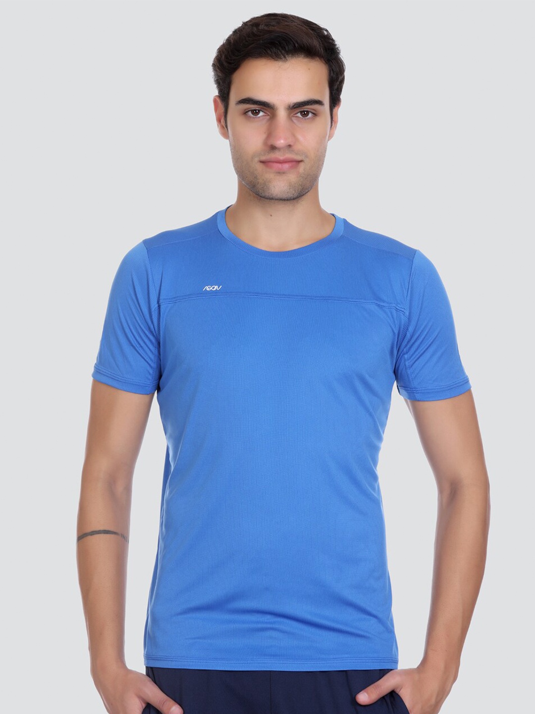 

AGON Round Neck Dri-FIT Sports T-shirt, Blue