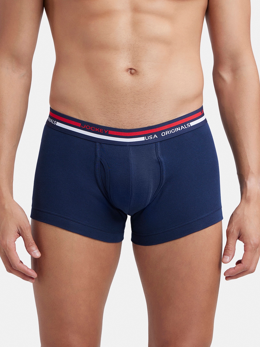 

Jockey Combed Cotton Rib Trunk with Ultrasoft Waistband-UI22, Navy blue
