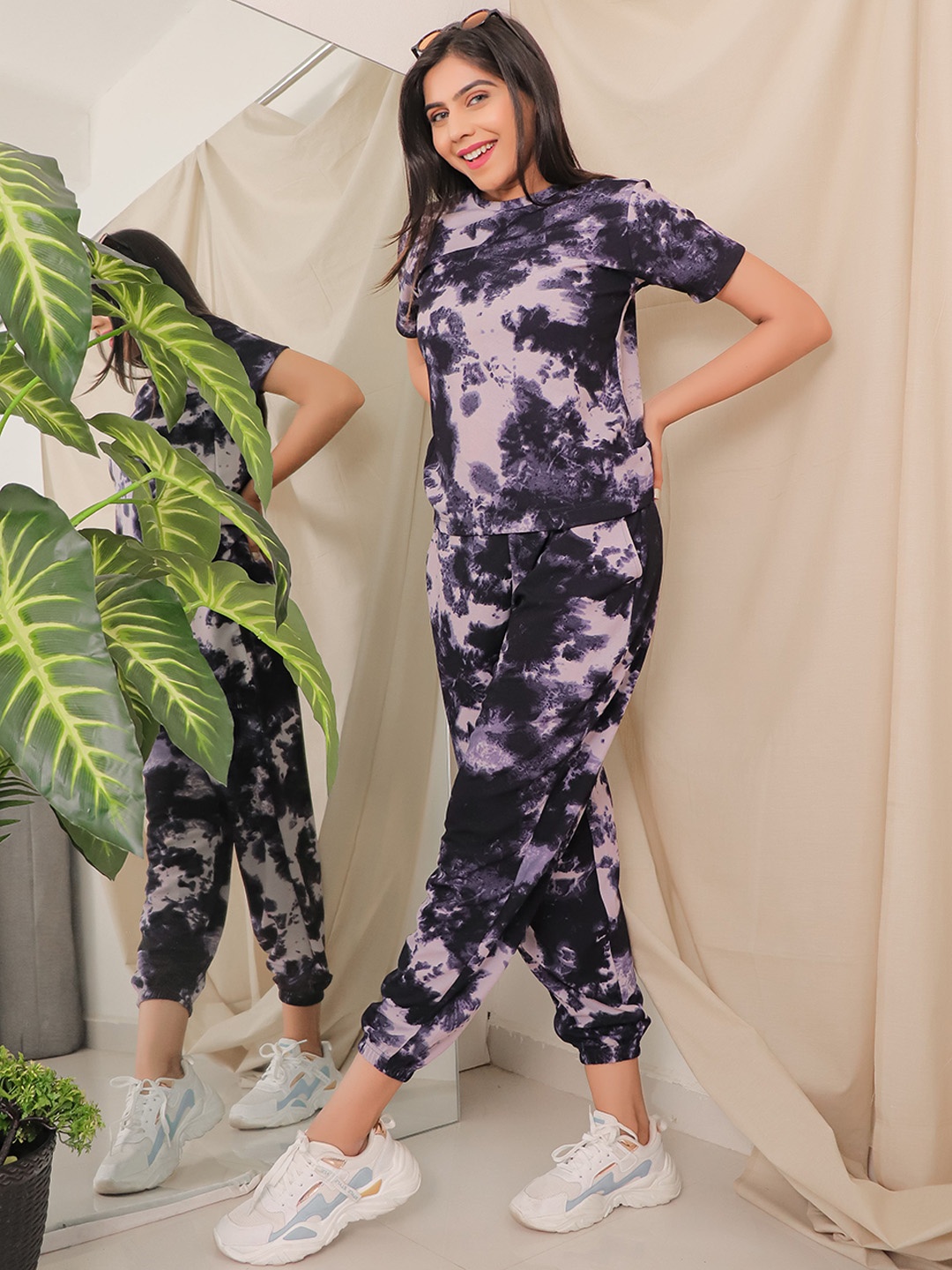 

J Turritopsis Tie & Dyed T-shirt & Joggers Co-Ord, Blue