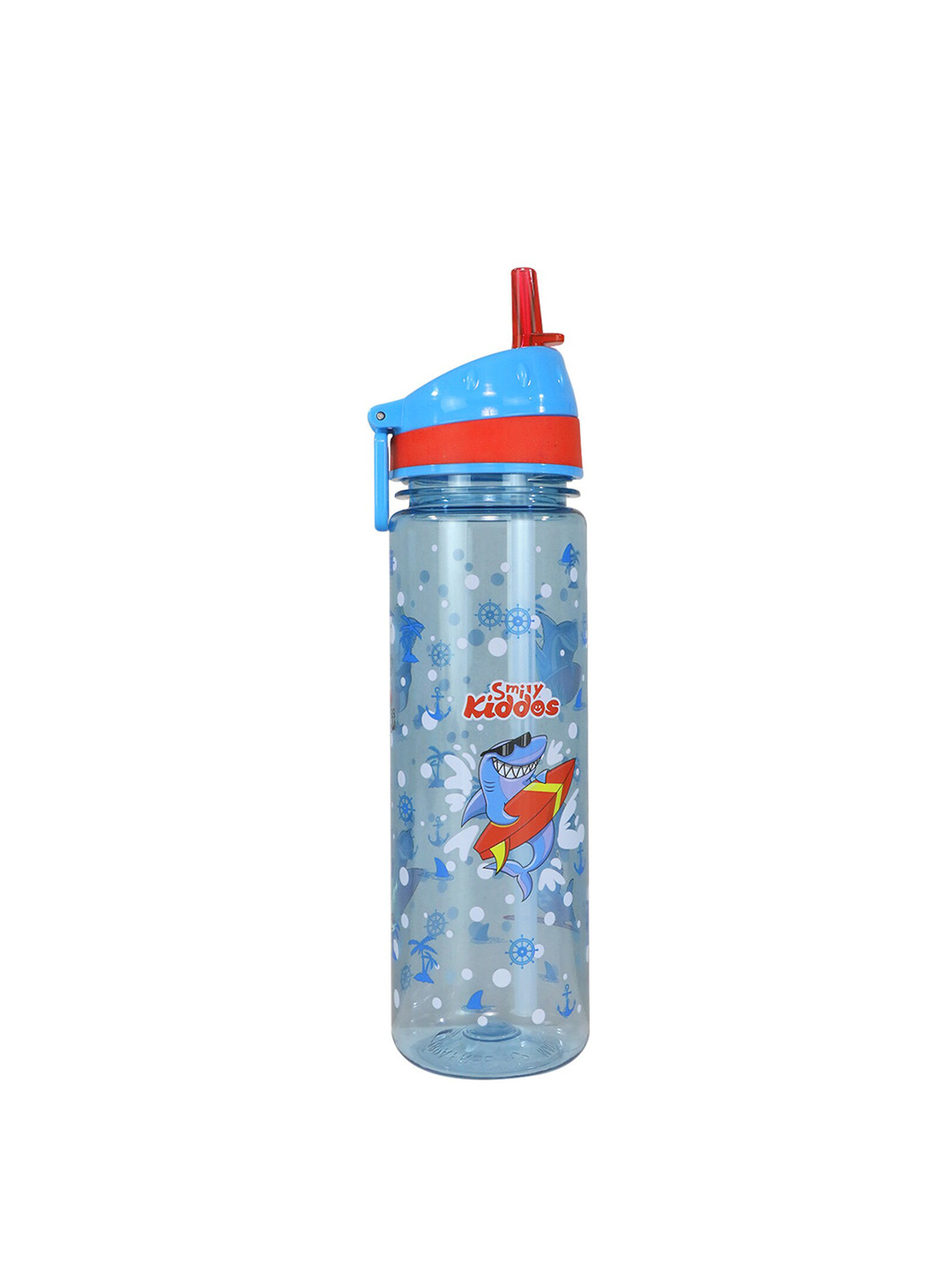 

Smily Kiddos Kids Blue & Red Nozzle Shark Printed Water Bottle