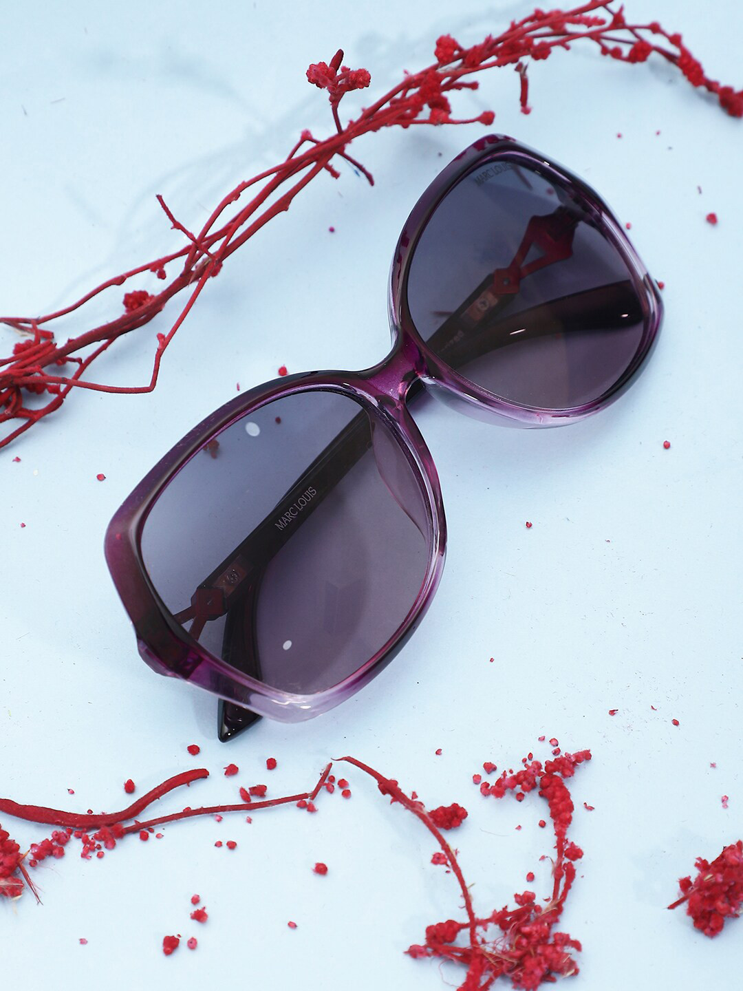 

MARC LOUIS Women Butterfly Sunglasses With Polarised & UV Protected Lens-MARC LOUIS PS014, Purple