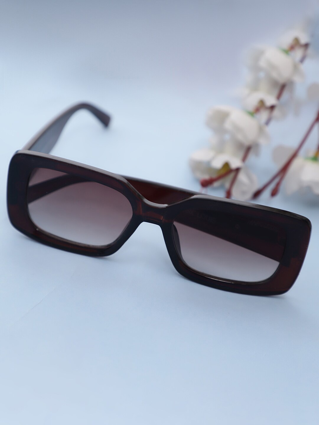 

MARC LOUIS Women Rectangle Sunglasses with UV Protected Lens MARC LOUIS W9045-C02 BROWN SG
