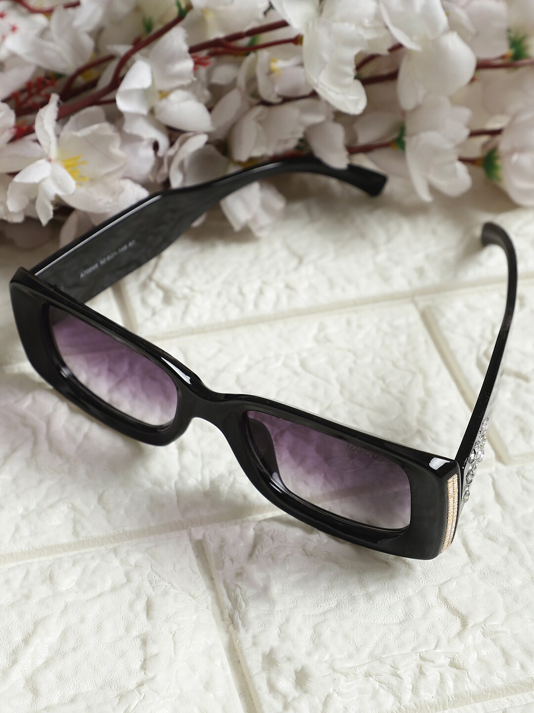 

MARC LOUIS Women Rectangle Sunglasses With UV Protected Lens-MARC LOUIS A70048-A1, Grey