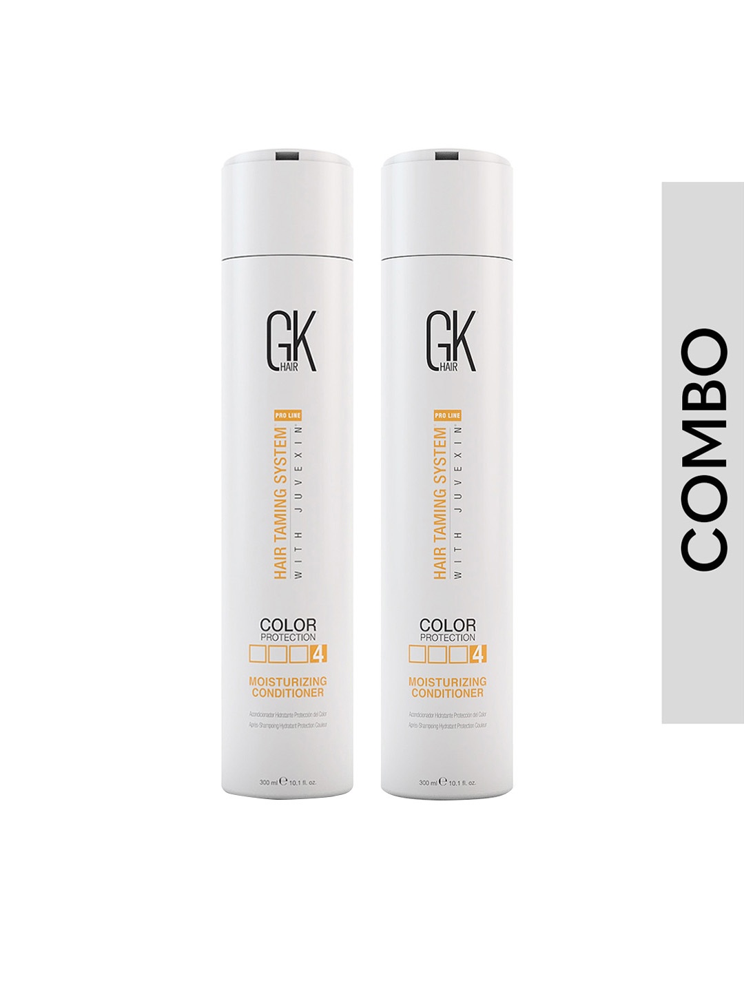 

GK Hair Set of 2 Hair Taming System Moisturizing Conditioner with Juvenix - 300 ml each, White