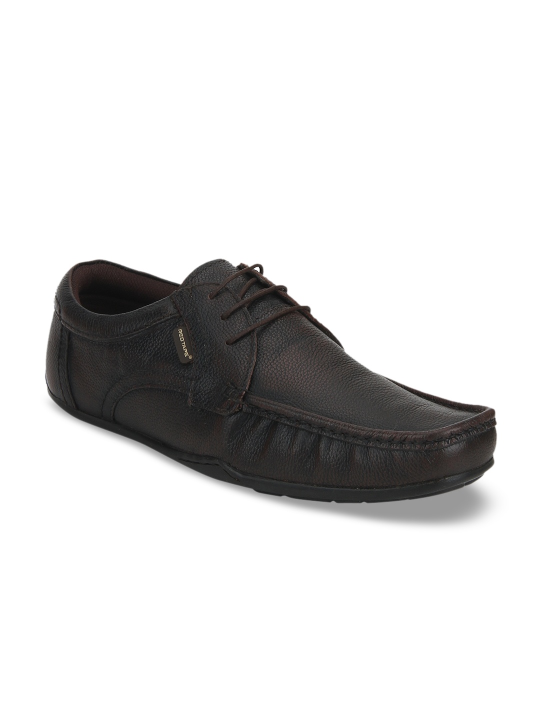 

Red Tape Men Brown Leather Formal Shoes