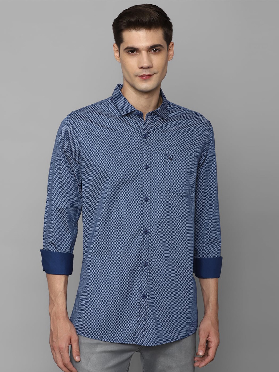 

Allen Solly Sport Printed Cotton Casual Shirt, Blue