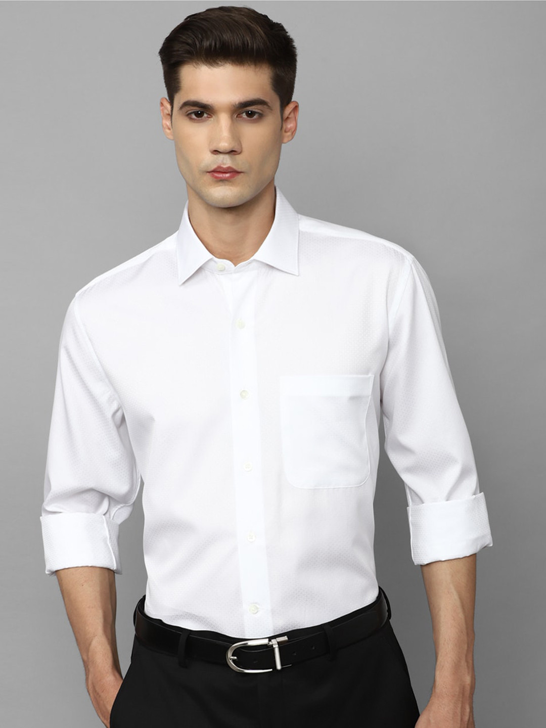 

Luxure by Louis Philippe Slim Fit Cotton Formal Shirt, White
