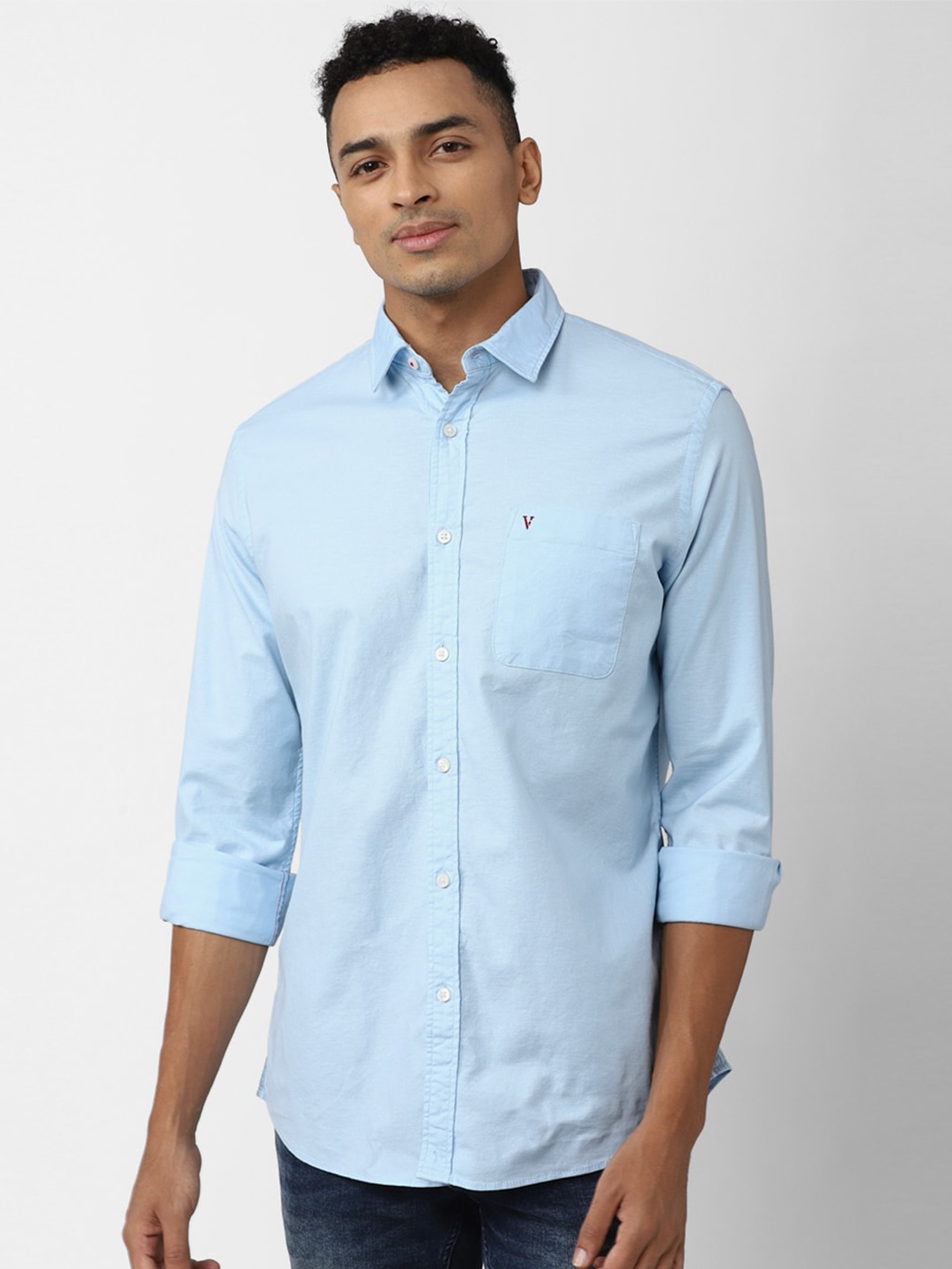 

Van Heusen Sport Men Slim Fit Comfort Casual Shirt, Blue