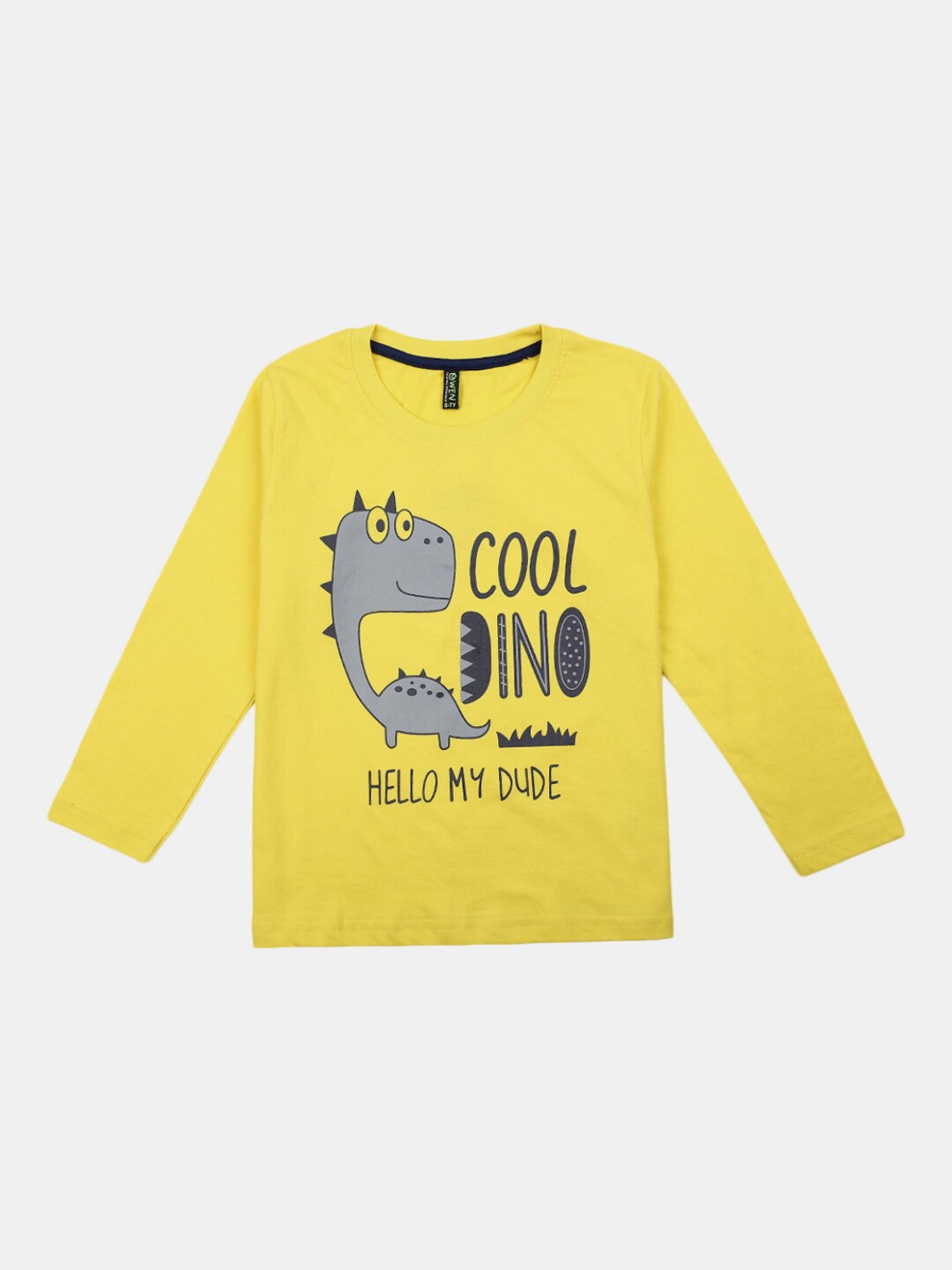 

V-Mart Boys Typography Printed Cotton T-Shirts, Yellow