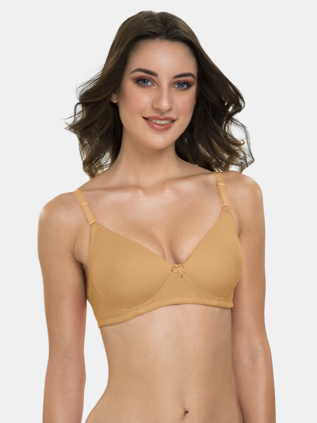 

Tweens Full Coverage Lightly Padded Bra With All Day Comfort, Beige